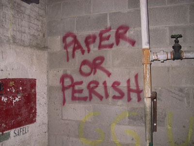 Graffiti: Paper or Perish